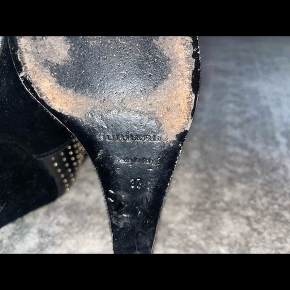 Black fur Burberry prorsum boots size 6.5 - Picture 6 of 10